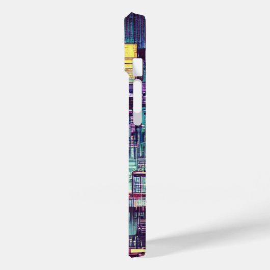 Cyberpunk City Phone Case (Rückseite / Links)