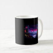 Cyberpunk City Waterfront Kaffeetasse (VorderseiteRechts)