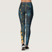 Cyberpunk Cityscape Leggings (Rückseite)