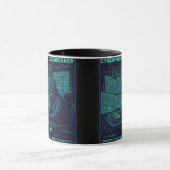 Cyberpunk Codeknacker Hacker Programmierer Gaming Tasse (Zentrum)