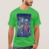 Cyberpunk Couple In City girl T-Shirt (Vorderseite)