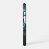Cyberpunk Cyborg Core iPhone 16 Hülle (Linke Seite)