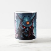 Cyberpunk Demon Samurai Kaffeetasse (Mittel)