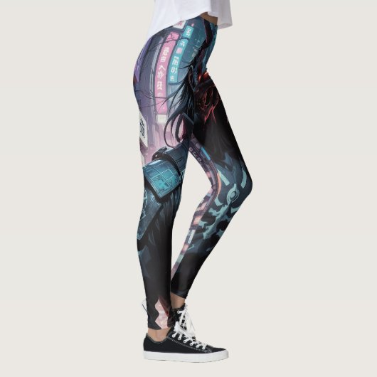 Cyberpunk Demon Samurai Leggings (Rechts)