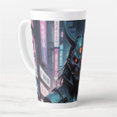 Cyberpunk Demon Samurai Milchtasse (Linke Ecke)