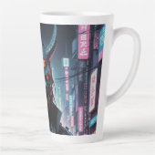Cyberpunk Demon Samurai Milchtasse (Rechts)