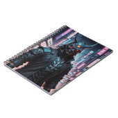 Cyberpunk Demon Samurai Notizblock (Linke Seite)