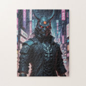 Cyberpunk Demon Samurai Puzzle (Vertikal)