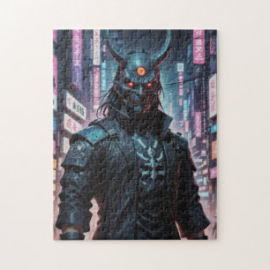Cyberpunk Demon Samurai Puzzle