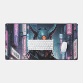 Cyberpunk Demon Samurai Schreibtischunterlage (Tastatur & Maus)