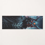 Cyberpunk Demon Samurai Yogamatte (Vorderseite (Horizontal))