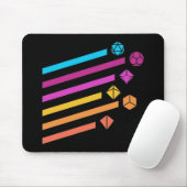 Cyberpunk Dice Ray Tabletop RPG Mousepad (Mit Mouse)
