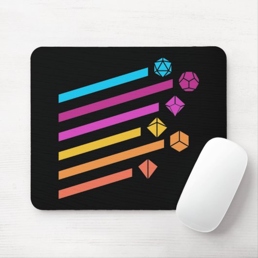 Cyberpunk Dice Ray Tabletop RPG Mousepad (Mit Mouse)