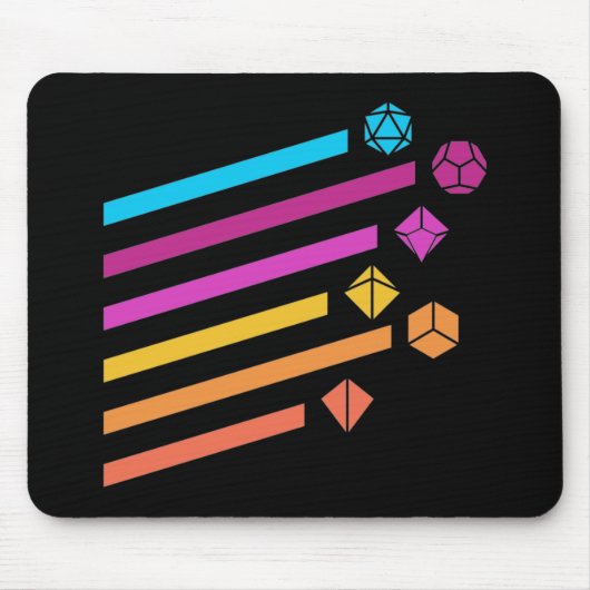 Cyberpunk Dice Ray Tabletop RPG Mousepad (Vorne)