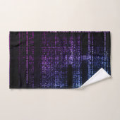 Cyberpunk-Digital-Matrix-Code-Badetuch-Set Badhandtuch Set (Handtuch)
