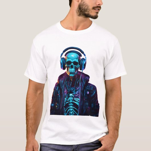 Cyberpunk DJ Vibes T-Shirt (Vorderseite)