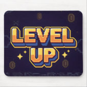 Cyberpunk Executive Neon Glowing Blue Grid Mousepad (Vorne)