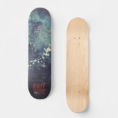 Cyberpunk Exit System Abstract Skateboard Deck (Vorderseite)