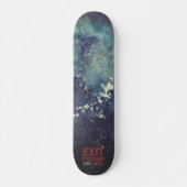 Cyberpunk Exit System Abstract Skateboard Deck (Vorne)