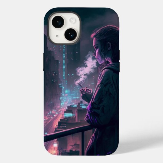 Cyberpunk-Fall Case-Mate iPhone Hülle (Rückseite)