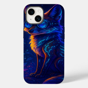Cyberpunk Fox in Neon Dschungel - Futuristische Ku Case-Mate iPhone 14 Hülle
