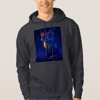 Cyberpunk Fox in Neon Dschungel - Futuristisches G Hoodie