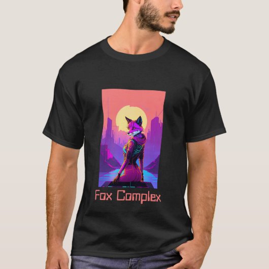 CyberPunk Fox-T - Shirt (Vorderseite)