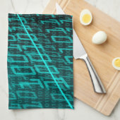 Cyberpunk Futuristic Computer Technology Circuit Handtuch (Viertel Falte)