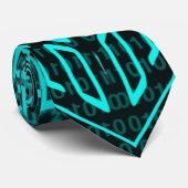 Cyberpunk Futuristic Computer Technology Circuit Krawatte (Gerollt)