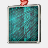 Cyberpunk Futuristic Computer Technology Circuit Ornament Aus Metall (Links)