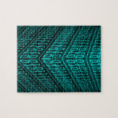 Cyberpunk Futuristic Computer Technology Circuit Puzzle (Horizontal)