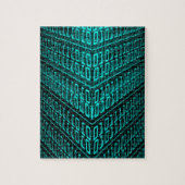 Cyberpunk Futuristic Computer Technology Circuit Puzzle (Vertikal)