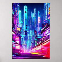 Cyberpunk Futuristic Neon City