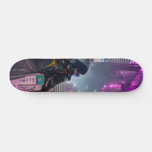 Cyberpunk Futuristic Trippy-Skateboard-Deck Skateboard (Horizontal)