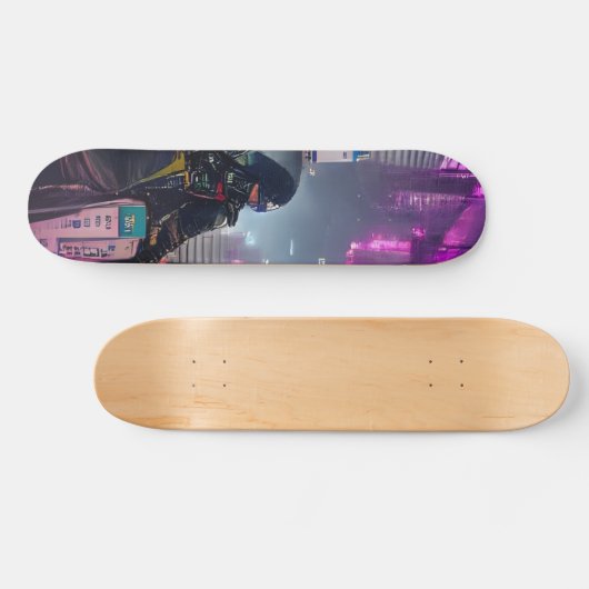 Cyberpunk Futuristic Trippy-Skateboard-Deck Skateboard (Horizontal)