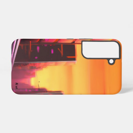 Cyberpunk Galaxy s22 Handy Fall AI Art Samsung Galaxy Hülle (Rückseite (Horizontal))