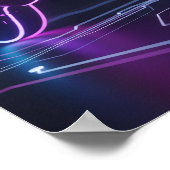 Cyberpunk Gaming Controller Poster (Ecke)