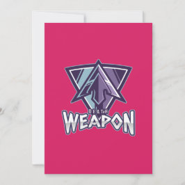 Cyberpunk-Gaming-Logo | Dreiecks-Krieger-Emblem Einladung
