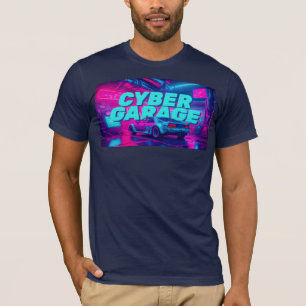 Cyberpunk Garage Retro Auto Synthwave Neon T-Shirt