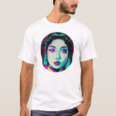 Cyberpunk Geisha Men's Basic T - Shirt (Vorderseite)