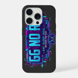 ​Cyberpunk GG NO RE Gaming Aesthetic - Neon Gamer  iPhone 15 Pro Hülle