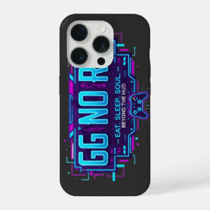 Cyberpunk GG NO RE Gaming-Ästhetik - Neon-Gamer iPhone 15 Pro Hülle
