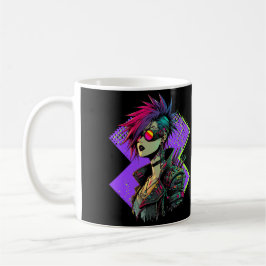 Cyberpunk Girl Kaffeetasse