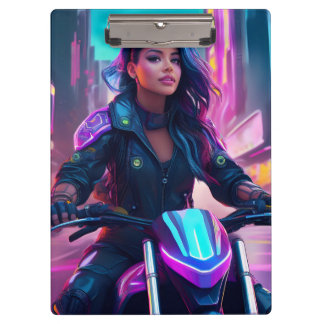CyberPunk-Girl-Themed-Zwischenablage Klemmbrett