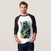 Cyberpunk-Gitarrist T-Shirt (Vorne ganz)