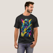 Cyberpunk-Gitarrist T-Shirt (Vorne ganz)