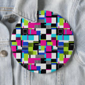 Cyberpunk-Glitch-Art-Neon-Emaille-Pin Button (Beispiel)