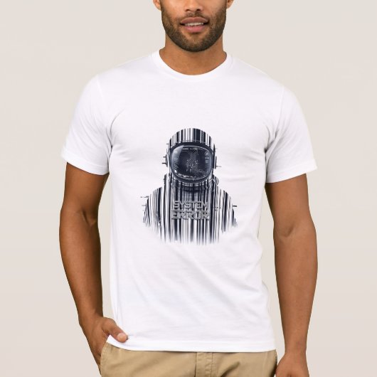Cyberpunk-Glitch-Astronaut-Systemfehler-Ästhetik T-Shirt (Vorderseite)