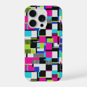 Cyberpunk Glitch Geometric iPhone Case iPhone Hülle (Rückseite)