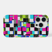 Cyberpunk-Glitch-Geometrisches-iPhone-Case iPhone Hülle (Rückseite (Horizontal))